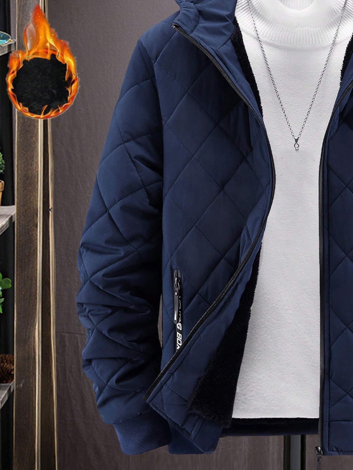 Manfinity Homme Thermal Hooded Jacket - Rush2Wait Travel Co.