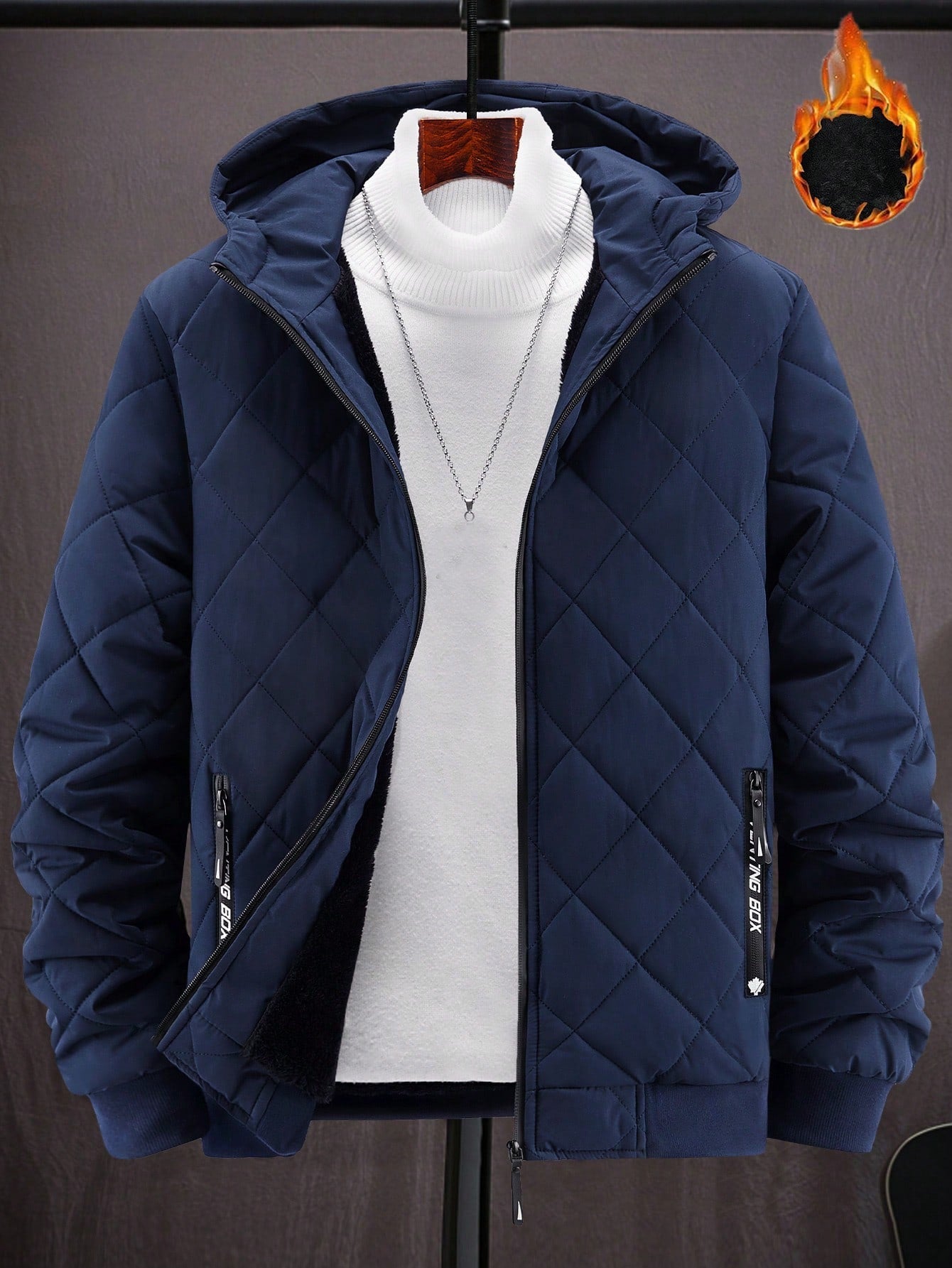 Manfinity Homme Thermal Hooded Jacket - Rush2Wait Travel Co.
